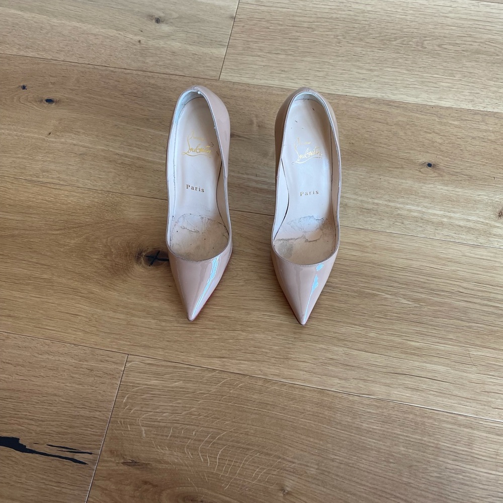 christian louboutin shoes - nude
